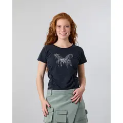 POLEMIC - Polera Mujer Algodón con recogido frontal