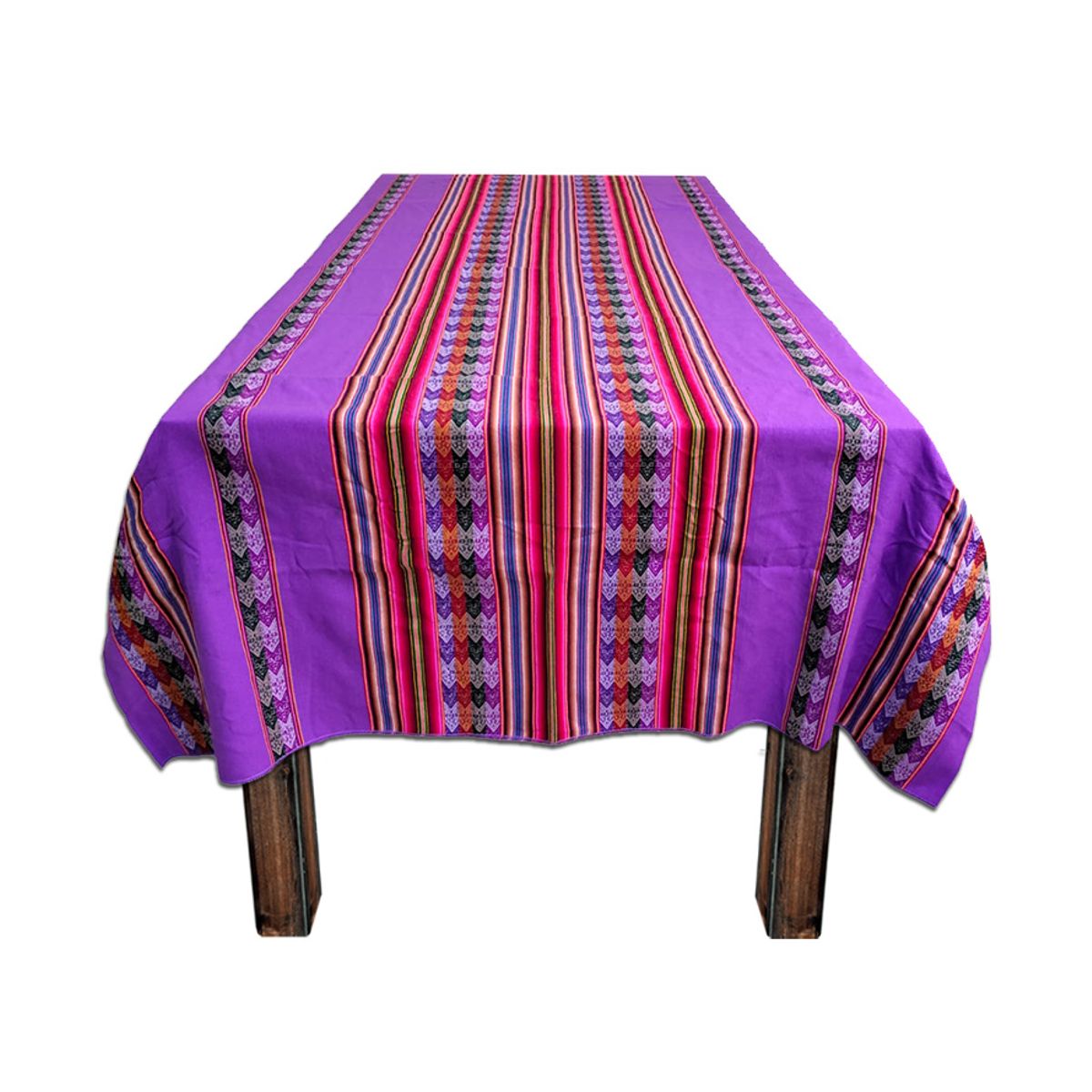 Manta Mantel Aguayo Andino 1.10 X 2,30 cm Decorativos Violeta, marca GENERICO - Foto Principal