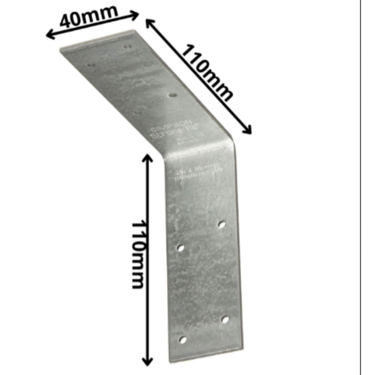 SIMPSON - CONECTOR  A.GALV. ANGULO DE REFUERZO A44