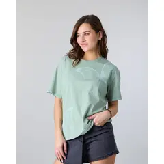POLEMIC - Polera Mujer Algodón Mariposa Relaxed Fit
