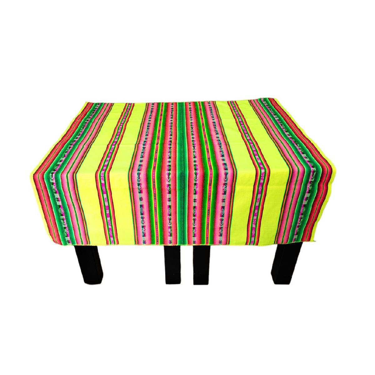 Manta Mantel  De Aguayo  Andino De Tela Boho 1.20 X 1.10 Cm Amarillo Neon, marca GENERICO - Foto 2