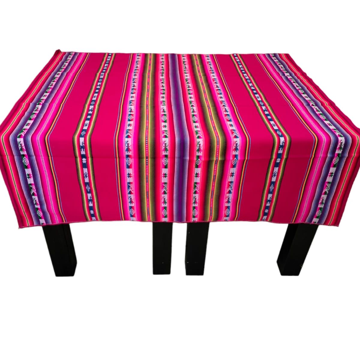 Manta Mantel  De Aguayo  Andino De Tela Boho 1.20 X 1.10 Cm Fucsia Oscuro, marca GENERICO - Foto 2