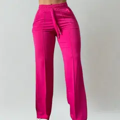 DESIGNERS - Pantalon de Mujer Palazzo Buzo Algodon