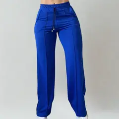 DESIGNERS - Pantalón de Mujer Palazzo Buzo Algodón