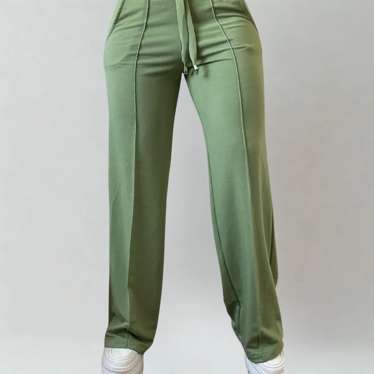 DESIGNERS - Pantalón de Mujer Palazzo Buzo Algodón