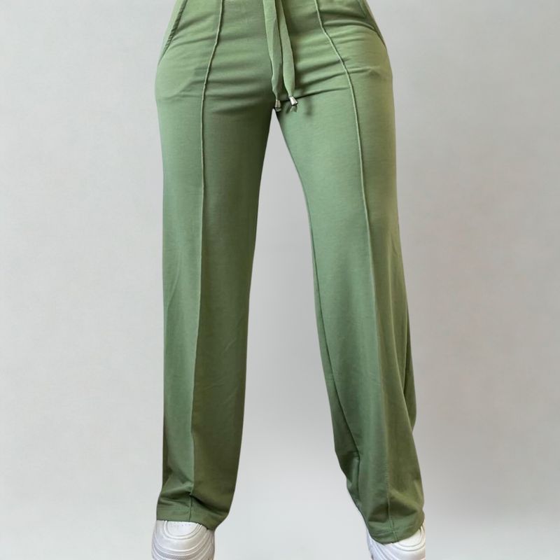 DESIGNERS - Pantalon de Mujer Palazzo Buzo Algodon