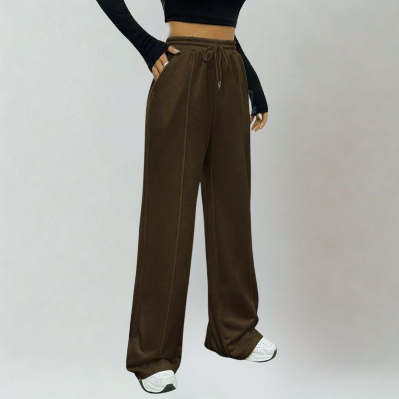 DESIGNERS - Pantalon de Mujer Palazzo Buzo Algodon