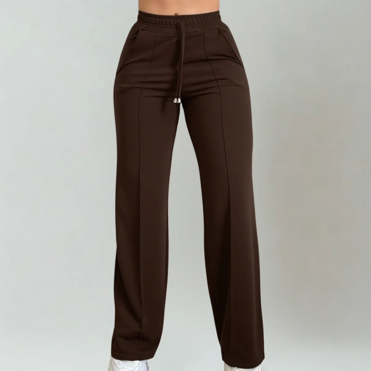 DESIGNERS - Pantalón de Mujer Palazzo Buzo Algodón