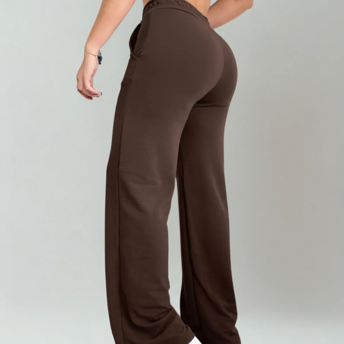 DESIGNERS - Pantalón de Mujer Palazzo Buzo Algodón