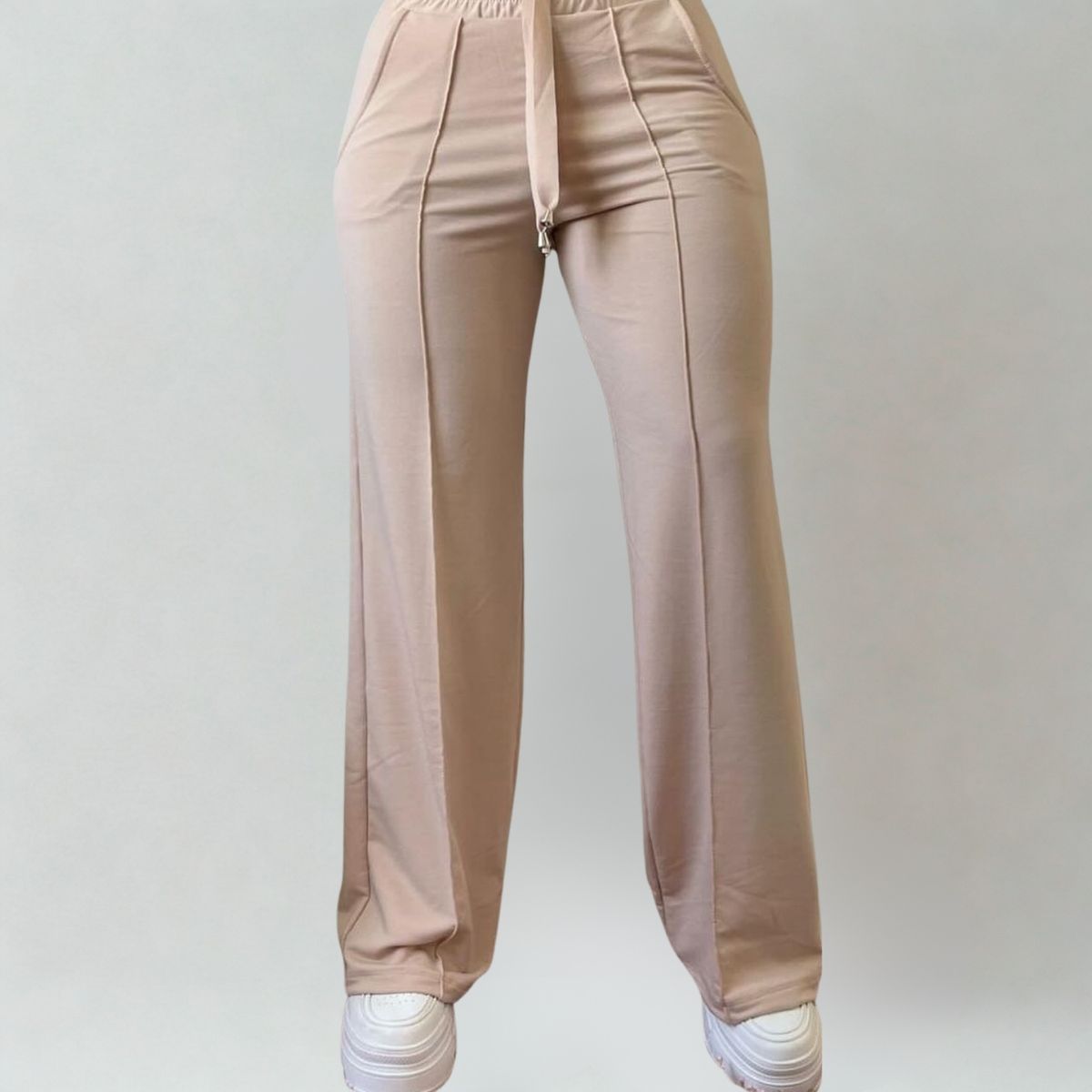 DESIGNERS - Pantalón de Mujer Palazzo Buzo Algodón