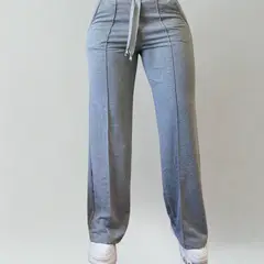 DESIGNERS - Pantalón de Mujer Palazzo Buzo Algodón