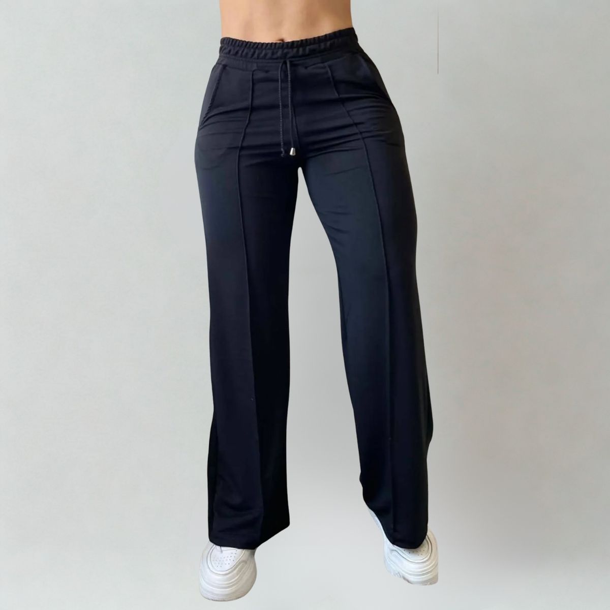 DESIGNERS - Pantalón de Mujer Palazzo Buzo Algodón