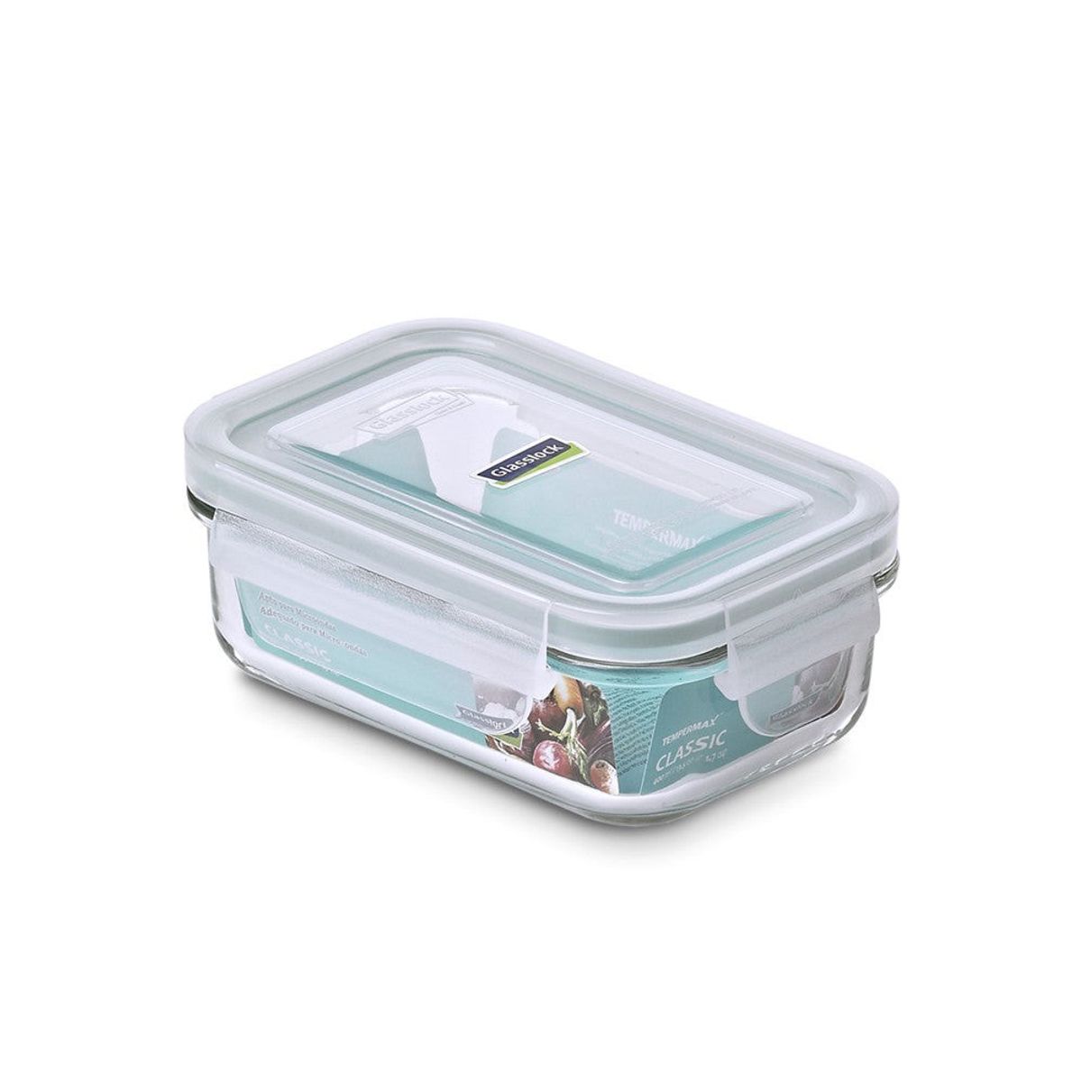 GLASSLOCK - Pack de 3 Contenedores Vidrio Hermético Rectangular 400 Ml