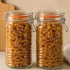 ALLEGRA - Pack de 3 Frascos con tapa de Vidrio 1L