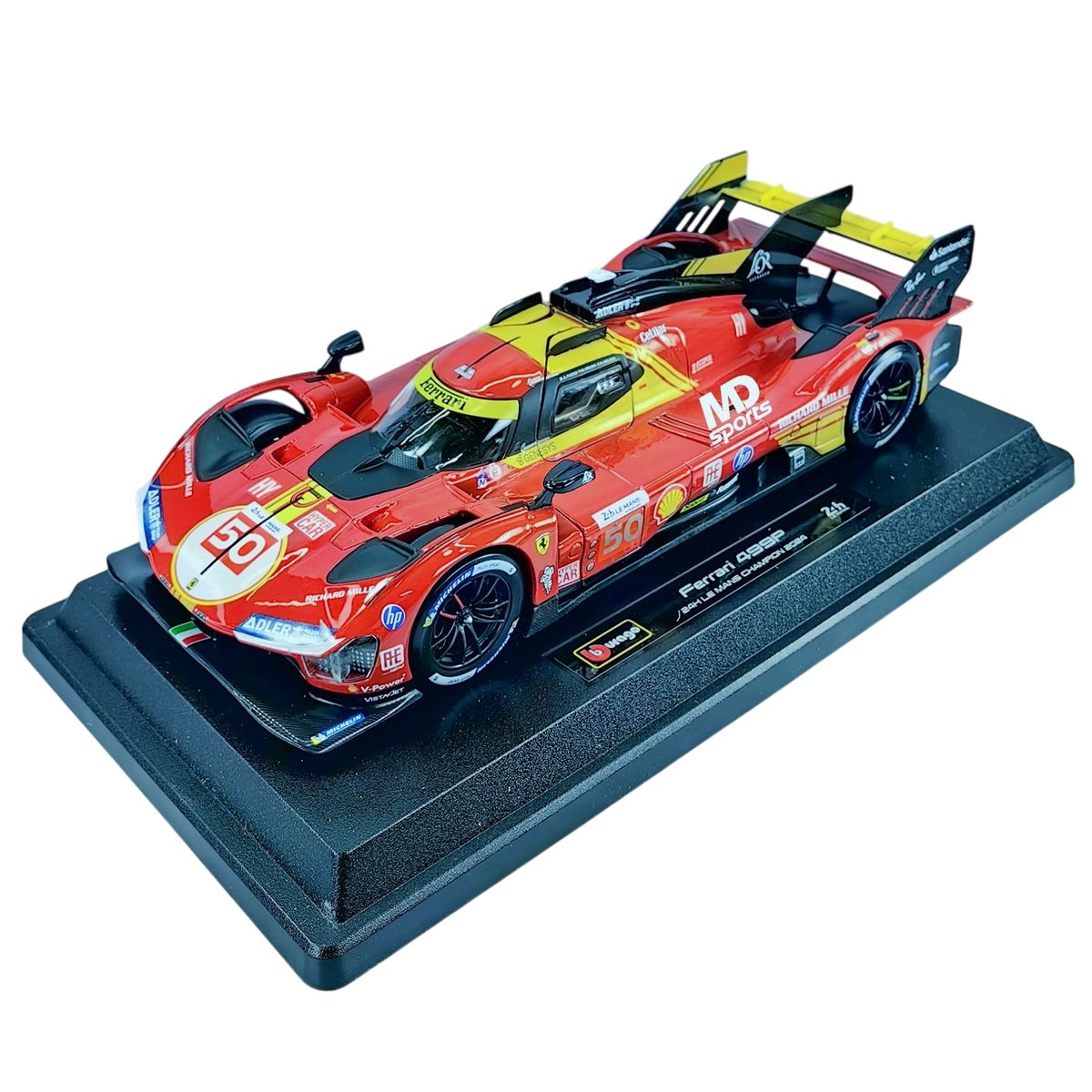BBURAGO - Auto Ferrari 499P LeMans 2024 #50 Caja Normal Burago Escala 1:24