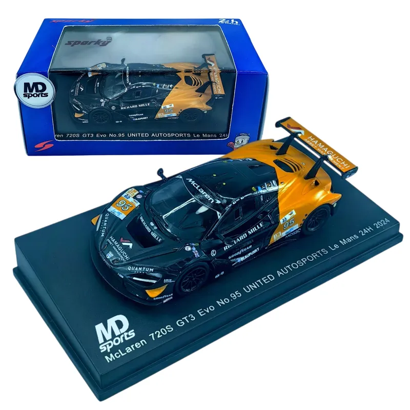 SPARK - Auto Mclaren 720 GT3 LeMans 2024 Nico Pino Caja Acrilic 1:64