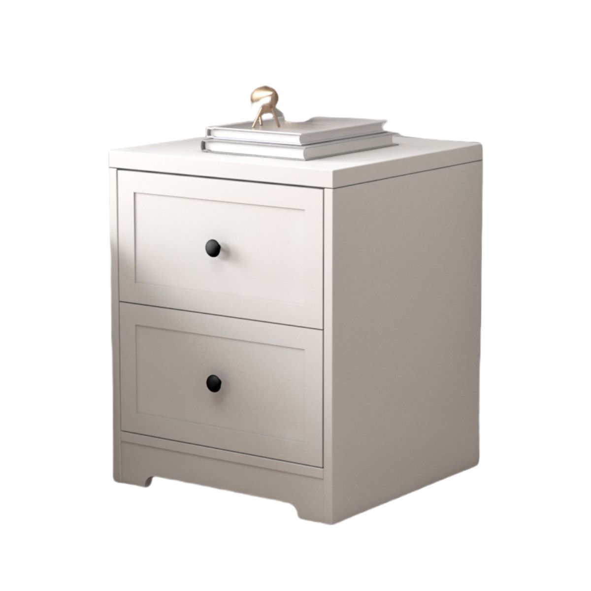 GENERICO - Velador Con Cajón Con Rieles 2 Nivel 40x40x60 Mesa De Noche