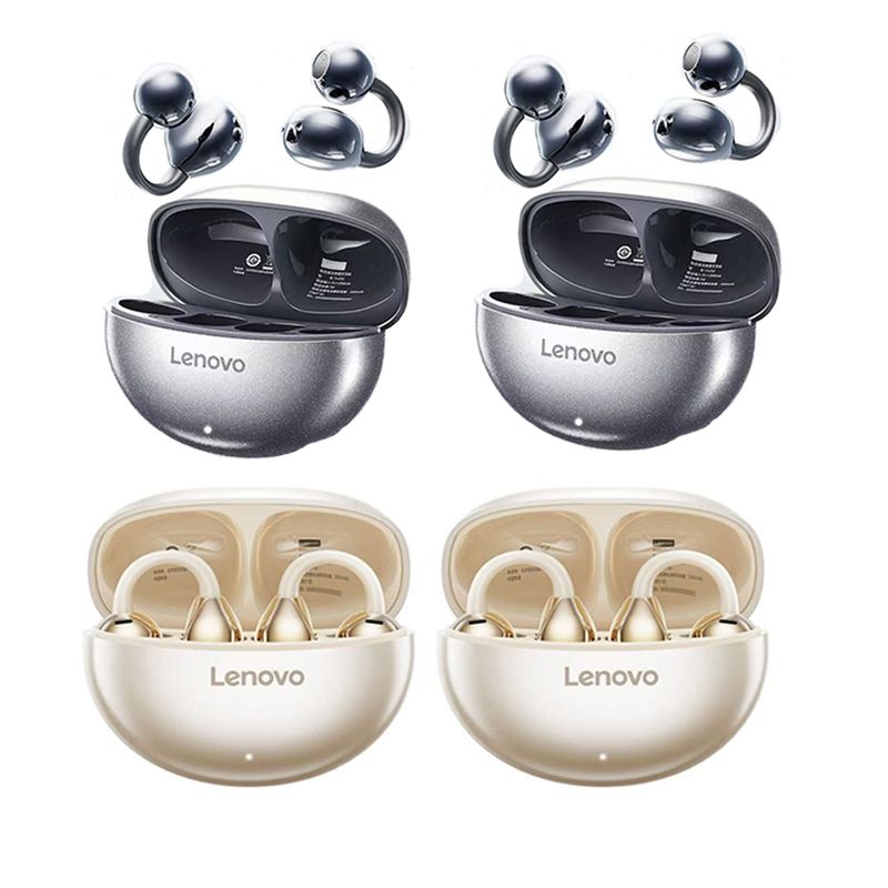 LENOVO - Set 4 Audífonos Lenovo TA140  Tws Bluetooth 54-2Negro+2Blanco