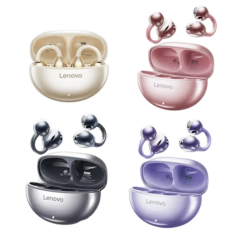 LENOVO - Set 4 Audífonos Lenovo TA140  Tws Bluetooth 54-Negro+Blanco+Rosa+Morado
