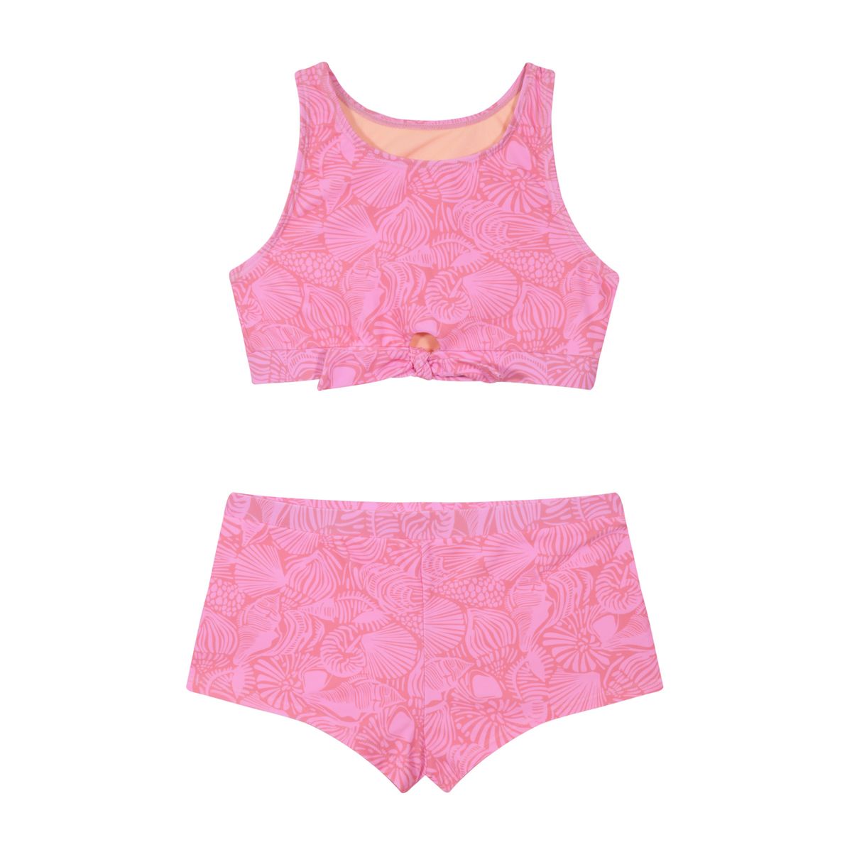 H2O WEAR - Traje de Baño NiñaTeens Tankini UV50 Crop Top H2O Wear Rosa - Rosa