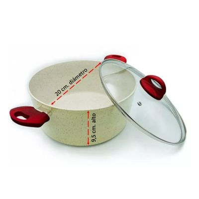 Imagen 2 del producto CACEROLA MARMOLEADA 20CM ARTE ANDINO