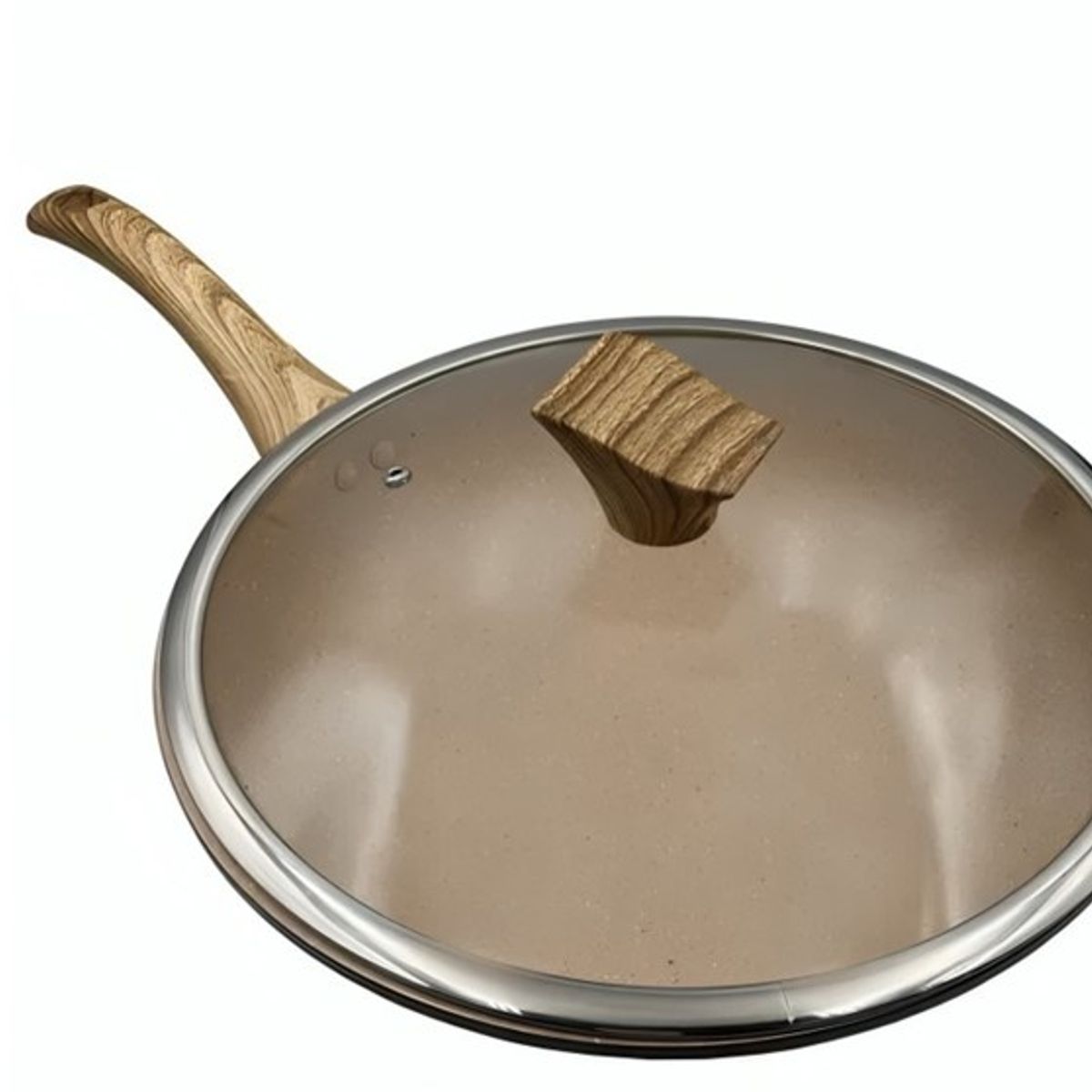 GENERICO - WOK STONE CON TAPA 30CM
