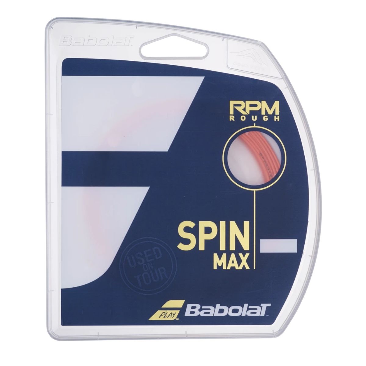 BABOLAT - Cuerda Babolat Rpm Rough Rojo Fluor 1.30 - 12m