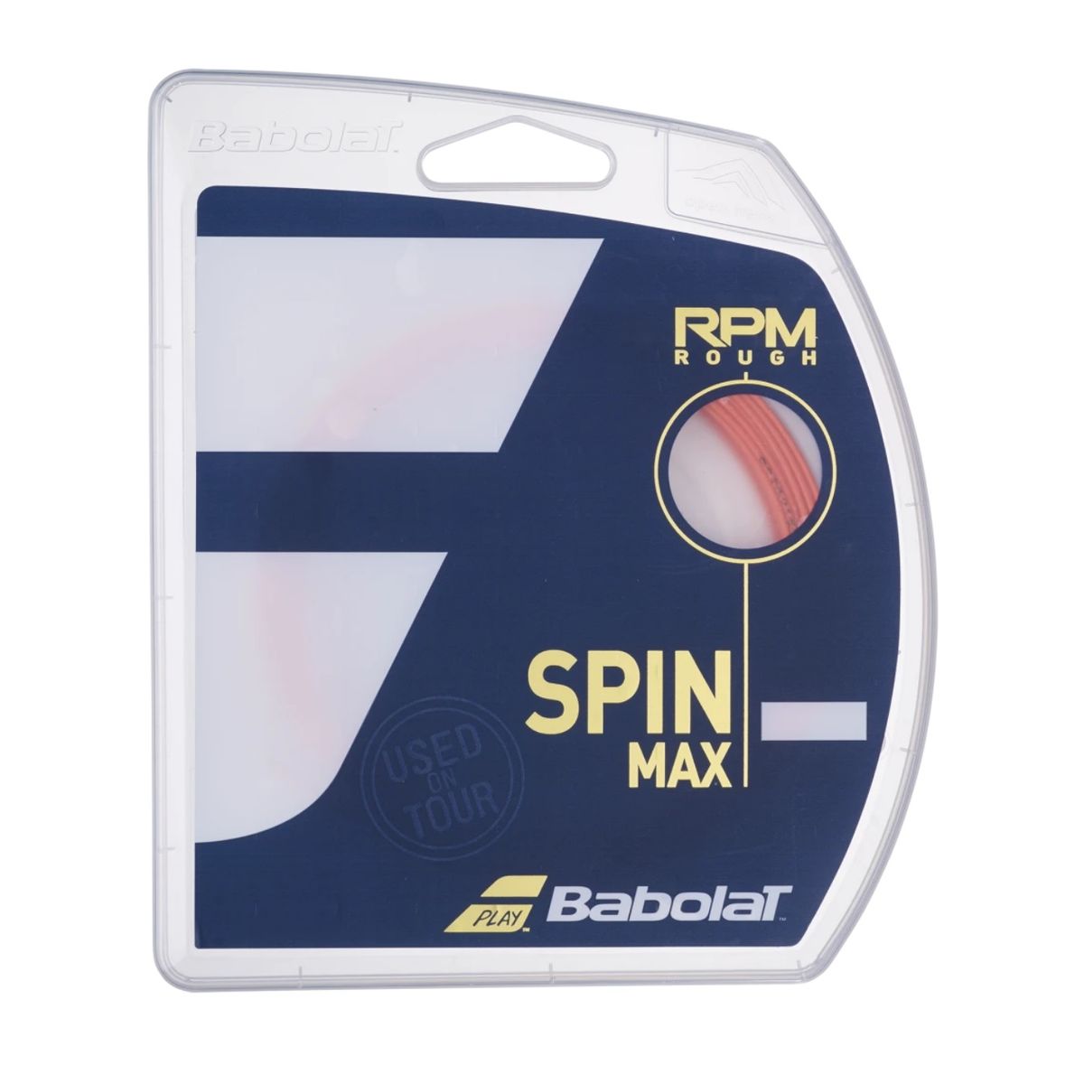 BABOLAT - Cuerda Babolat Rpm Rough Rojo Fluor 1.30 - 12m