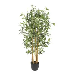 ARBUSTO REAL - Planta Artificial Bamboo 120 Cm 730 Hojas Verde