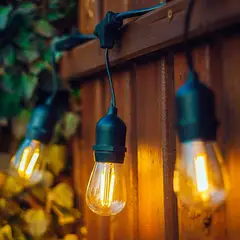 GENERICO - Guirnaldas solar exterior luces vintage terraza
