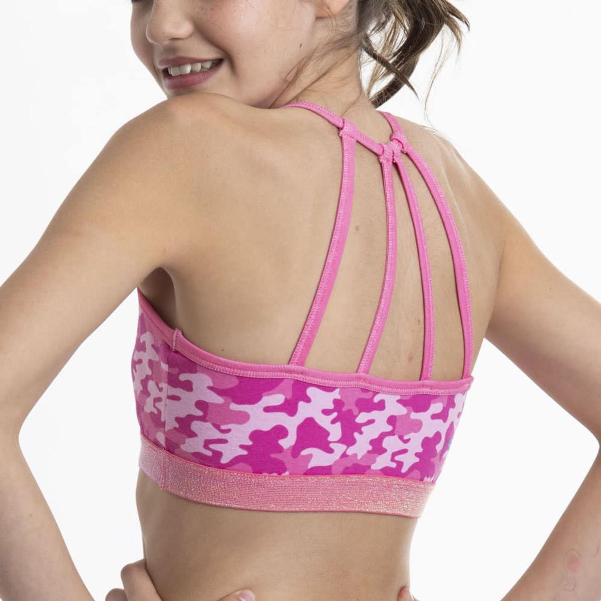 LADY GENNY - Top Infantil De Algodón Con Elástico Glitter