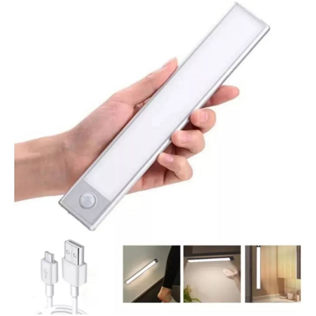 GENERICO - Barra Led Luz Carga Usb Con Sensor De Movimiento