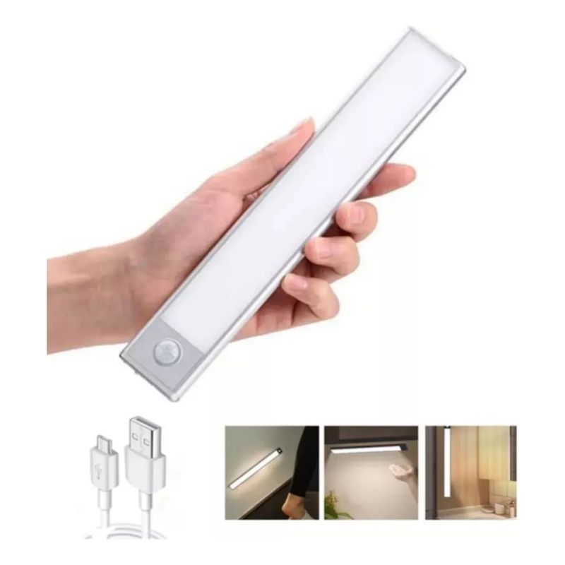 GENERICO - Barra Led Luz Carga Usb Con Sensor De Movimiento