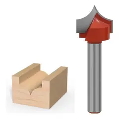 GENERICO - Fresa Madera Doble Perfilado Curvo Vástago 6mm 6x16mm 1pcs