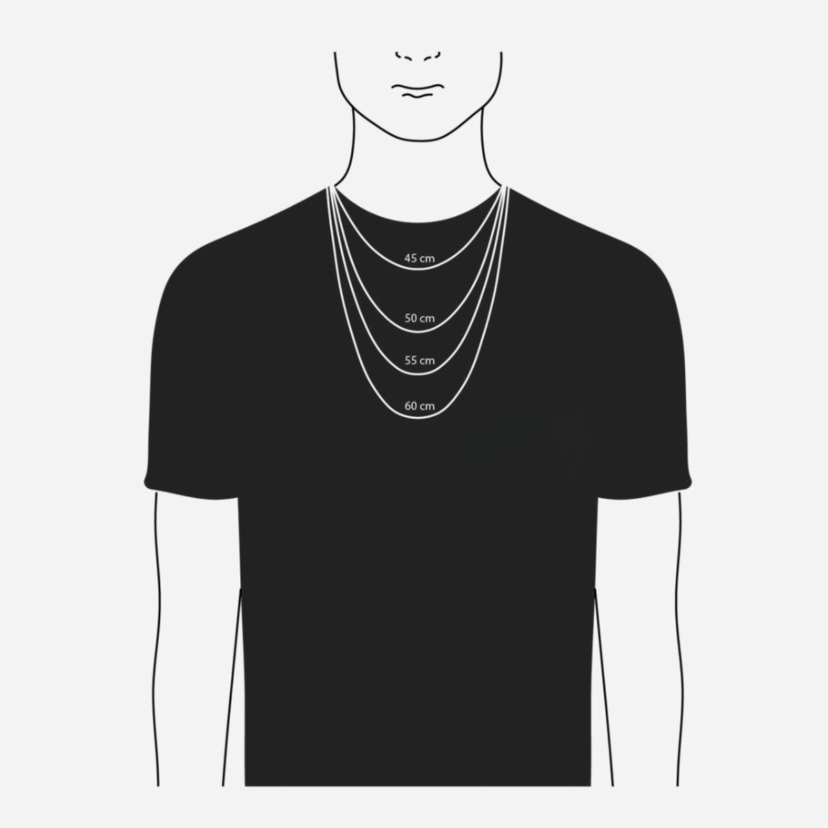 MABELITA - Cadena de Plata con Cruz para Hombres F