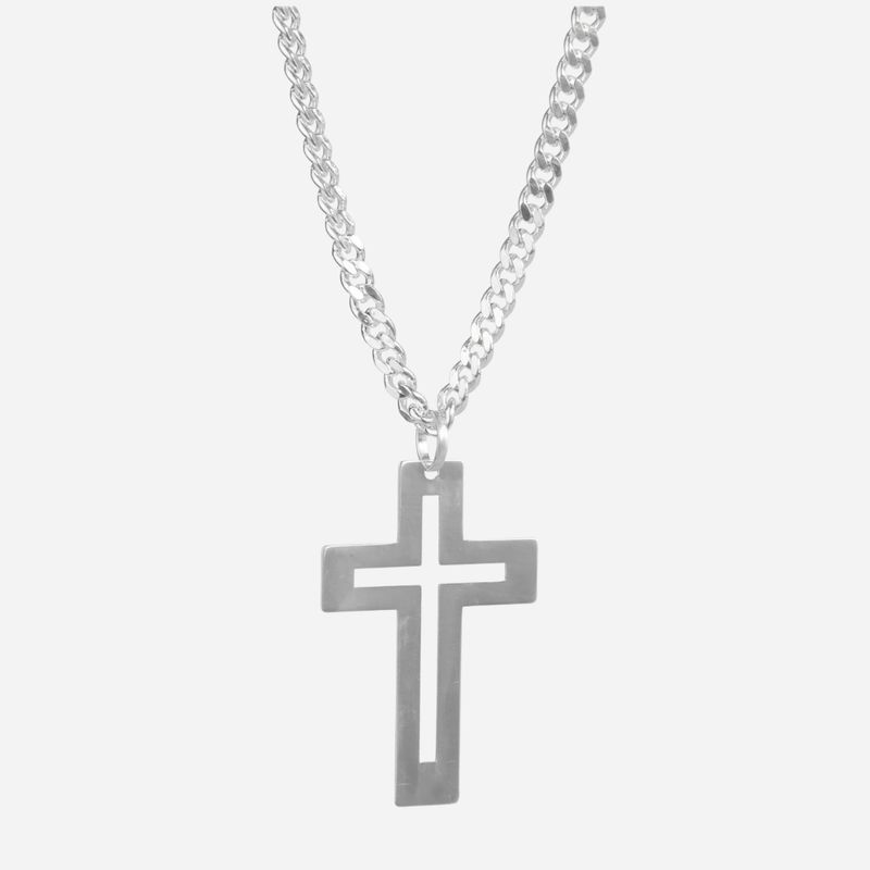 MABELITA - Cadena de Plata Cruz para Hombres G