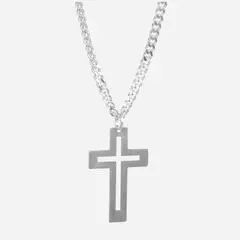 MABELITA - Cadena de Plata Cruz para Hombres G
