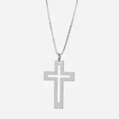 MABELITA - Cadena de Plata con Cruz para Hombres V