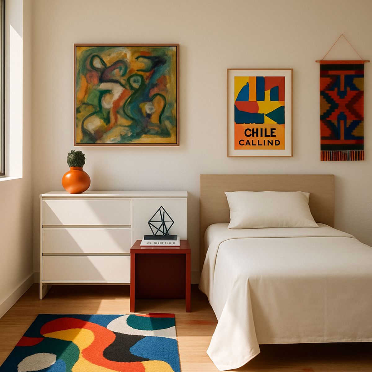 ARMONIA - Juego de cama Twin de 1 plaza 144 hilos patrón blanquecino