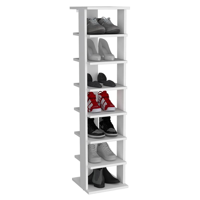 TUHOME - Zapatero Organizador Alto Z-72 Blanco 6 Repisas