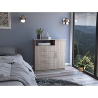 Cómoda Perú 4 Cajones 1 Puerta Bardolino 88x91x45 Cm