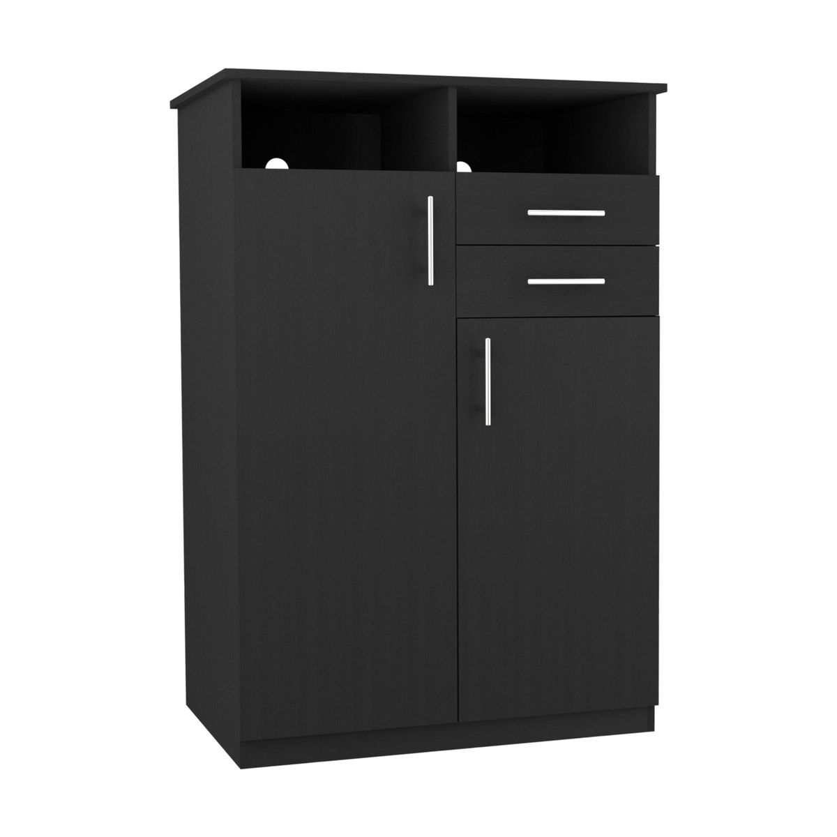 TUHOME - Closet Eco 2 Puertas 2 Cajones Wengue 122x83x52 Cm