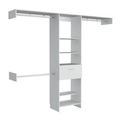 Imagen 2 del producto Walking Closet Manchester 1 Cajón Blanco 210x250x41 Cm