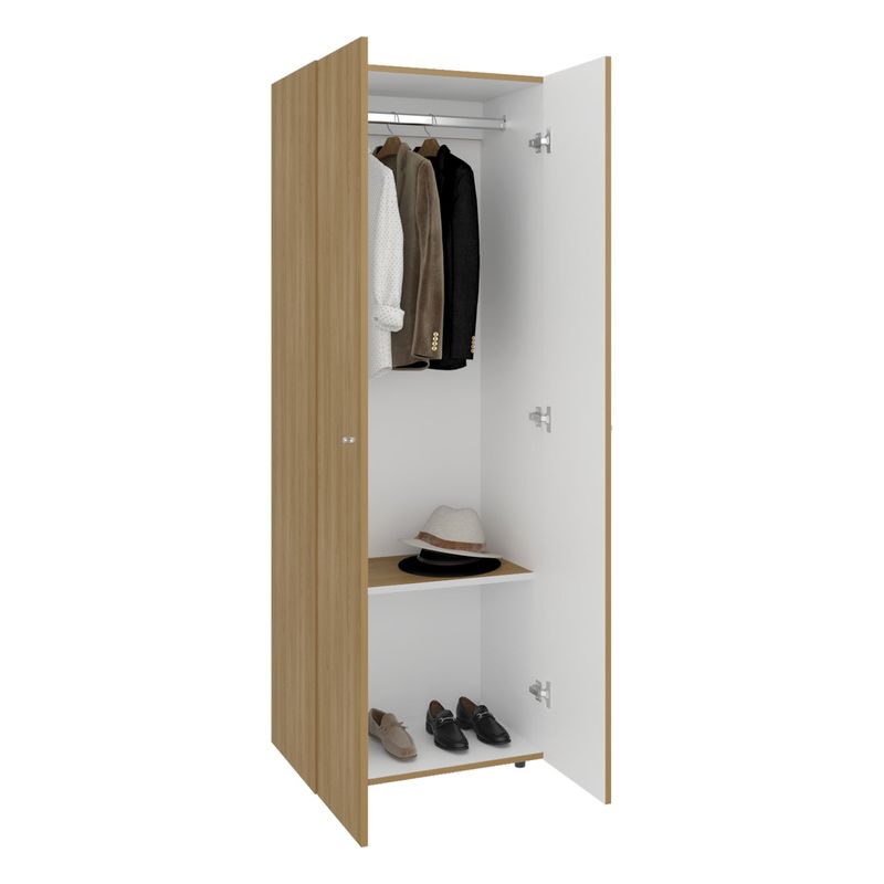 TUHOME - Closet Colgador 2 Puertas Tuhome 170x60x402 Cm Fresno