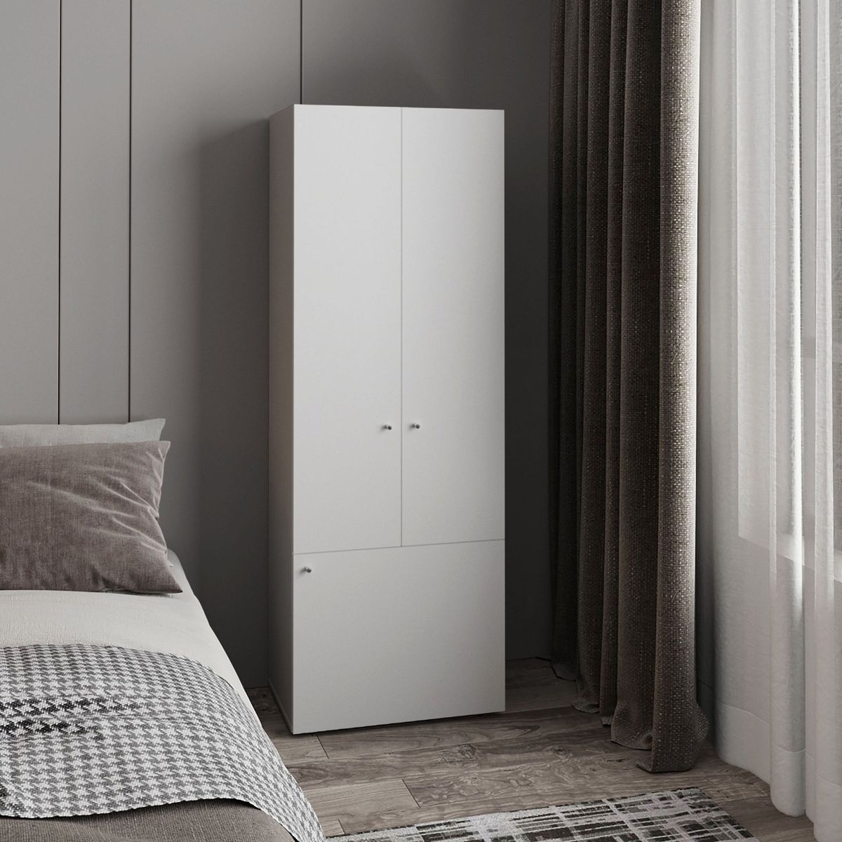 TUHOME - Closet 3 Puertas Tuhome 170x60x402 Cm Blanco
