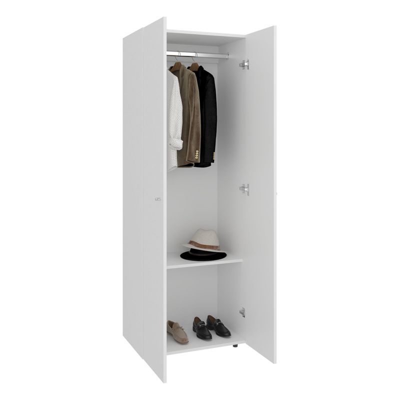 TUHOME - Closet Colgador 2 Puertas Tuhome 170x60x402 Cm Blanco