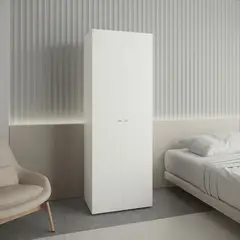 TUHOME - Closet Colgador 2 Puertas 170x60x402 Cm Blanco