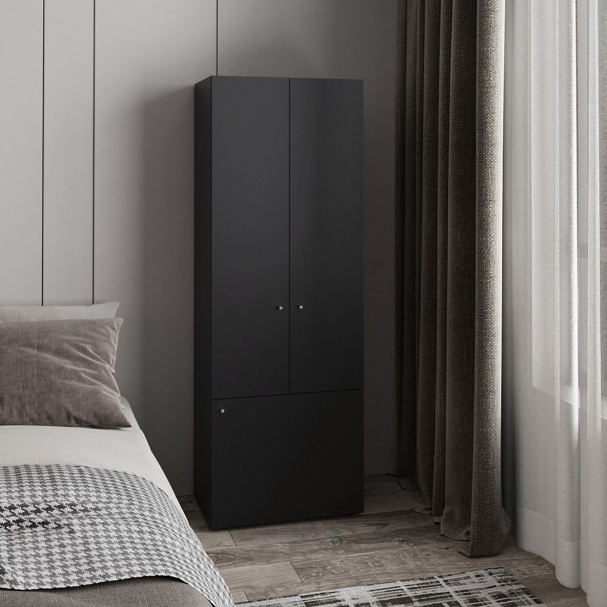 TUHOME - Closet 3 Puertas Tuhome 170x60x402 Cm Wengue