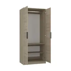 TUHOME - Closet Kaia 2 Puertas Rovere Y Blanco 189x80x523 Cm