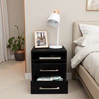 Velador 2 Cajones Éter Wengue 50x40x37 Cm